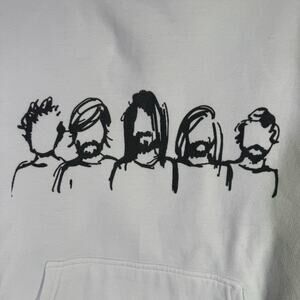 Foo Fighters White Hoodie Size L